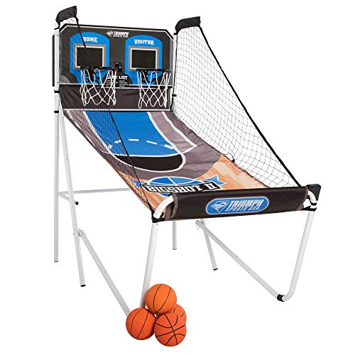 Triumph Sports Big Shot II Double Shootout Basketball Game - LED Scorer - 8 Game Modes - 4 Basketballs
