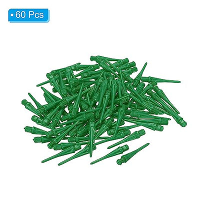 PATIKIL Plastic Dart Tips 2BA Thread Soft Dart Tips Replacement Plastic Tip Soft Tip Dart Accessories - color: Green
