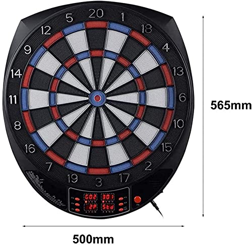 Electronic Dart Board, Electronic Dartboard, Classic Darts for 16 Players, Darts Game with LED Display, Including 6 Soft Darts and 24 Dart Heads for Indoor and Outdoor Garden Office Gifts