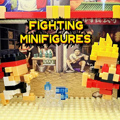 Vziimo Fighter Game Micro Blocks Sets for Adults and Teens 14+ Building Toys, Creative Bricks Gifts for Game Fans- Compatible with Nano(1060 Pieces) - style: Fighter Game
