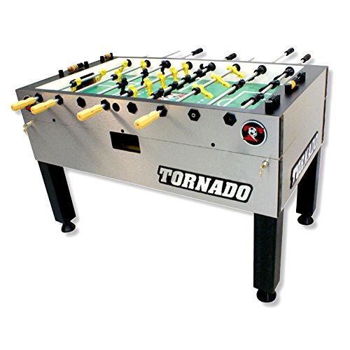 Tornado Tournament 3000 Foosball Table - Made in the USA - Commercial Quality for the Home - Incredible Table Soccer Game - color: Silver, size: 1 Man Goalie