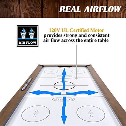Barrington Billiards Air Hockey Table with Accessories, Perfect for Family Game Rooms | with Accessories - style: 5 Ft. Urban