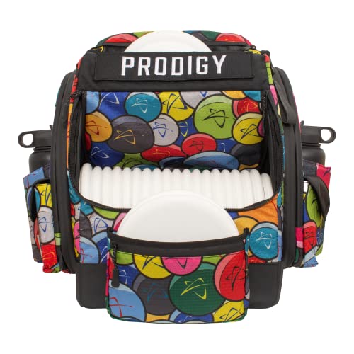 Prodigy Disc BP-1 V3 Disc Golf Backpack | Backpack Storage with 30+ Disc Capacity | Disc Golf Backpack Bag | Tear & Water Resistant | Golf Accessories for Men | Large Golf Disc Bags - color: Multi-Color