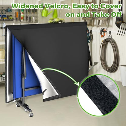 Invech Ping Pong Table Cover for Universal 9x5 FT Tables, Waterproof Ping Pong Table Cover for Outdoor & Indoor