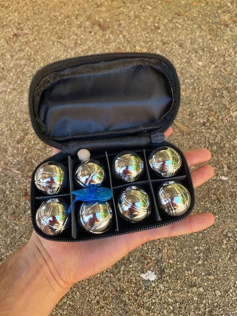 BuyBocceBalls Listing - 8 Ball 35mm Metal Mini Bocce/Petanque Set with Black Bag - Single