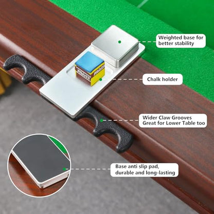 Portable Weighted Pool Cue Holder, chalk holder, billiard cue holder