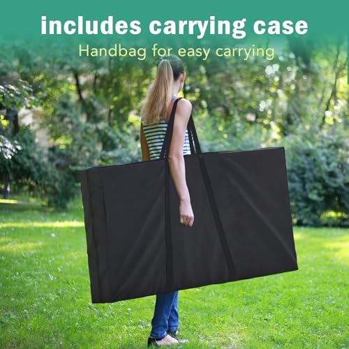 Cornhole Board Set, 4 ft x 2 ft Regulation Size Corn Hole Game Set for Adults with 8 Corn Hole Toss Bags and Carrying Case