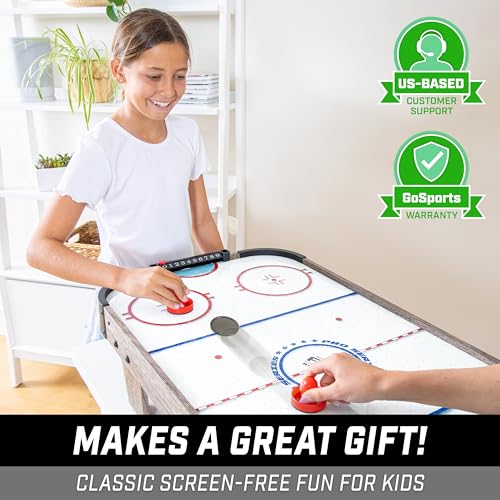 GoSports 40 Inch Table Top Air Hockey Game for Kids - Oak - color: Oak