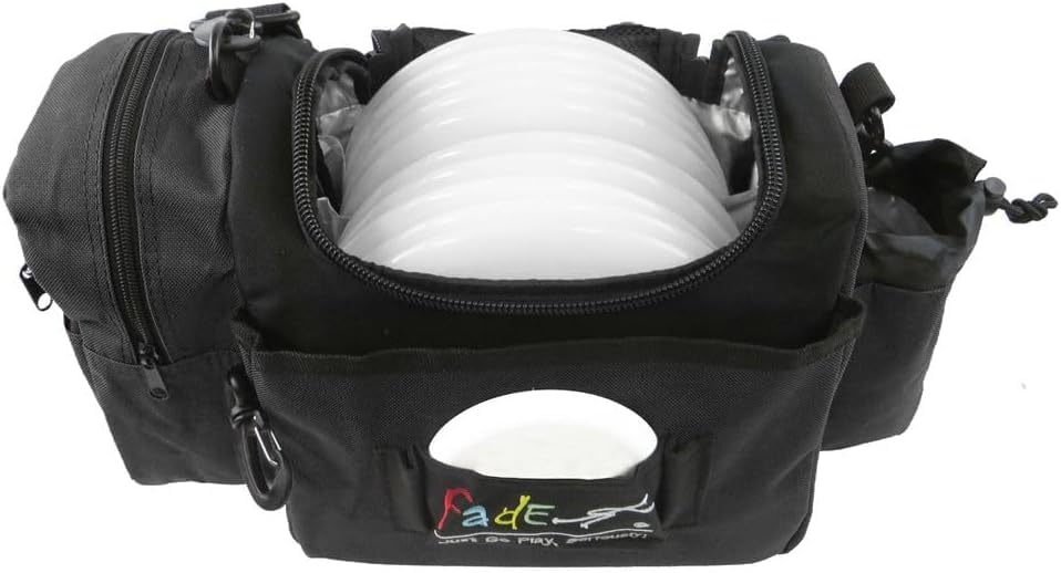 Mint Discs Fade Disc Golf BAG | Starter Bag with 10+ Disc Capacity | Premium Lightweight Disc Golf Shoulder Strap - color: Charcoal, size: Crunch