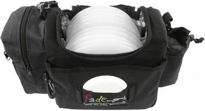 Mint Discs Fade Disc Golf BAG | Starter Bag with 10+ Disc Capacity | Premium Lightweight Disc Golf Shoulder Strap - color: Charcoal, size: Crunch
