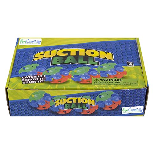 ArtCreativity Suction Cup Ball Toys for Kids, Set of 12, Toss Sticky Balls with Mini Suction Cups, Tossing Toys for Indoor and Outdoor Play, Fun Birthday Party Favors for Boys and Girls (Pack of 2) - size: Small (Pack of 2)
