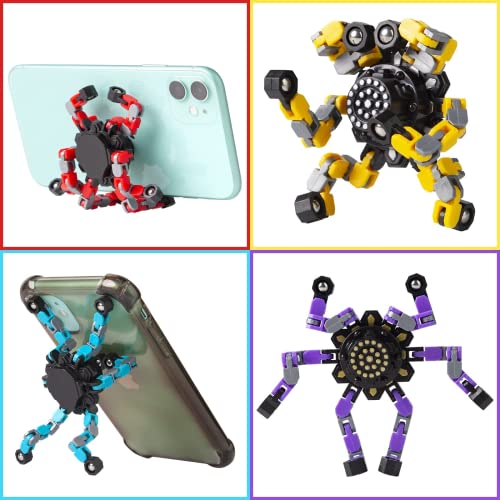 Gokeey Party Favors for Kids All Age Travel Sensory Toys for 8 9 10 Year Old Boys Transformable Fidget Spinners Toys for Kids and Adults Birthday Gifts for Teens - style: fidget toys 8pc