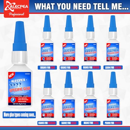 ALECPEA 20g Shoe Glue - Flexible Instant Adhesive for Sole Repair & Restoration - Waterproof Heavy Duty Sneaker Glue for Boots, Heels, Hiking Shoes, Leather & Rubber - Sets in 15 Seconds - size: 20g/1Pack, style: Shoe Glue