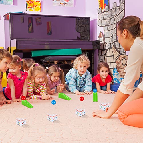 Kathfly Bowling Party Favors for Kids Mini Game with Miniature Bowl Pins Ramp Bowl Ball Tabletop Bowling Sets Goodie Bag Fillers for School Classroom Prize Party(50 Set)