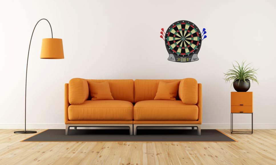 Carromco Electronic Dart Board Score 2nd Generation 92016 Unisex Adult, Black, Red, Green, Yellow