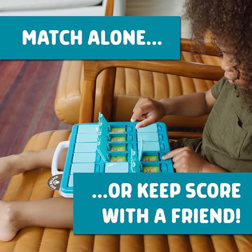 Chuckle & Roar Travel Matching Puzzle & Game Set – 40 Activities on 20 Cards, Grow-with-Me Game Modes, 1–2 Players, Preschool Learning Game, Ages 3+