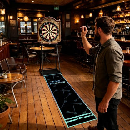 Genérico Dart Mat – Non-Slip Velvet with Portable Launch Line, Dart Mats, Game Room, Tournament, Sports Club, Office, Rest Room, - size: A