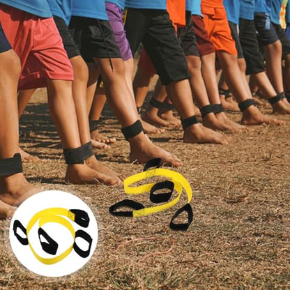 BESPORTBLE 2pcs Legged Race Bands for Team Building and Relay Races Outdoor for Boys and Girls and Adults Interactive Fun for Field Day and Backyard Parties