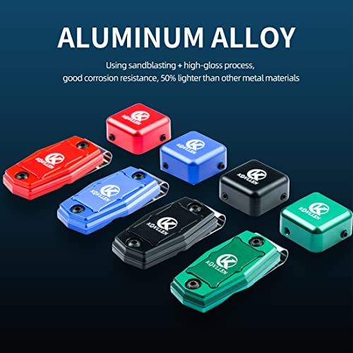 KONLLEN Magnetic Pool Chalk Holder Aluminum Alloy Belt Clip | Portable design, durable metal construction, quick access,metal cue chalk case for pool, snooker and carom - color: Black