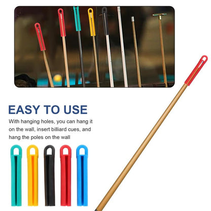 5 Pack Pool Cues Hanger Non-Warping Shaft Straighten Stand Holder with Hanging Hook Storage Organizer for Pool Cue Stick Snooker Billiard Cues Pool Sticks Maintain Keep Straight