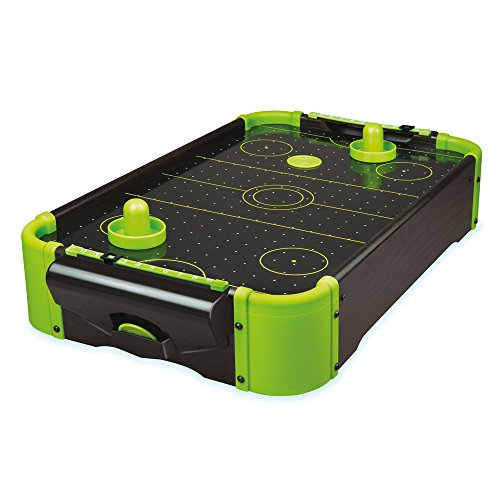 Funtime Gifts Air Hockey Table | 20-inch Neon Version Table Top Family Game