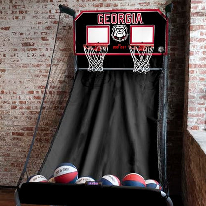 Pop-A-Shot - Home Dual Shot with NCAA Graphics l Sensor Scoring l 16 Game Modes l 7 Balls l Foldable Storage l for All NCAA Fans - style: Georgia Bulldogs
