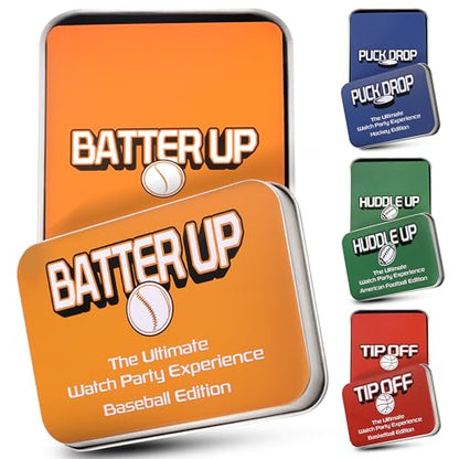 WATCH PARTY GAMES Batter UP Live Baseball Card Game for Sports Fans, Party Nights & Family Fun