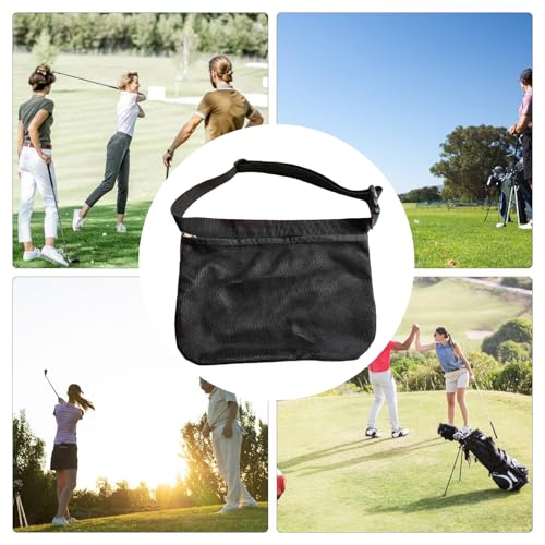 Tennis Ball Waist Pouch - Durable Mesh Build, Lightweight Portable Ball Storage Bag | Longtail Carrying Accessory For Tennis Training Workout Coaching Players Men Women