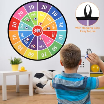 Accmor 29" Large Dart Board for Kids, Kids Dart Board with Sticky Balls, Indoor Outdoor Fun Party Play Game Toys, Boys Toys Gifts for 3 4 5 6 7 8 9 10 11 12 Years Old Boys Girls