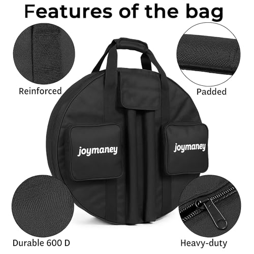 Disc Golf Basket Carry Bag + Bonus Chain Guard 26.5" Padded Target Case with Shoulder Strap & Dual Disc Pockets, Fits 12–24 Chain Baskets, Heavy-Duty 600D Polyester, Water-Resistant