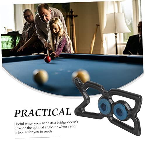 LIOOBO Portable Pool Cue Holder Rack with Bridge Head for Nine Ball Snooker Billiards Stable and Pole Rack for Accurate Shots Professional Portable Design for Easy Transport