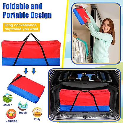 Sadnyy Giant 4 In a Row Game Carry and Storage Bag with Handle and Durable Zipper 47x12x20 Inch Large Carrying Bag for Jumbo 4 in a Row for Kids Outdoor Party Yard Lawn Games, Game Set Not Included