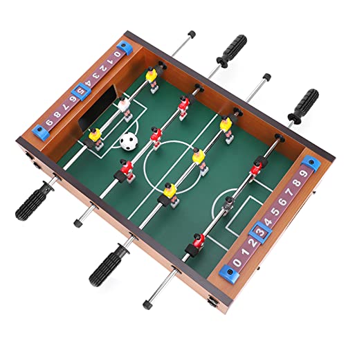 GLOGLOW Nan Tabletop Foosball Table, Wood Mini Soccer Game Set for Kids and Adults Game Nights School Supplies
