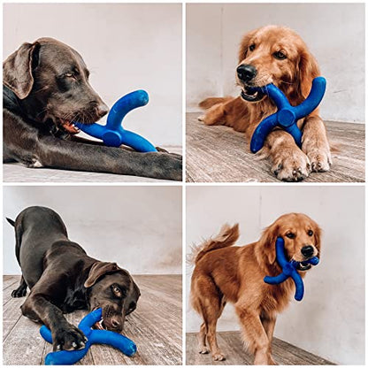 Tuff Pupper SuperChewer Tough Boomerang Toy | Lifetime Replacement | Strong Natural Rubber | Great Dog Fetch Toy | Toys for Dogs | Ultra Durable Chew Toys for Aggressive Chewers | for Large Breeds - size: Large