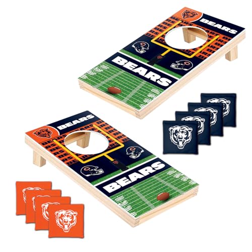 MasterPieces Officially Licensed NFL Tabletop Cornhole for Adults - style: Chicago Bears