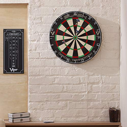 Viper Slash Official Competition Bristle Steel Tip Dartboard, WDF Accredited with Staple-Free Ultra-Thin Metal Wiring, Self-Healing Professional-Grade African Sisal, Magnetic Dart Holders
