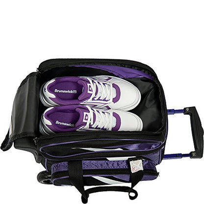 KR Strikeforce Cruiser Single Bowling Ball, Shoe and Accessory Roller Bowling Bag - color: Pink/White/Black