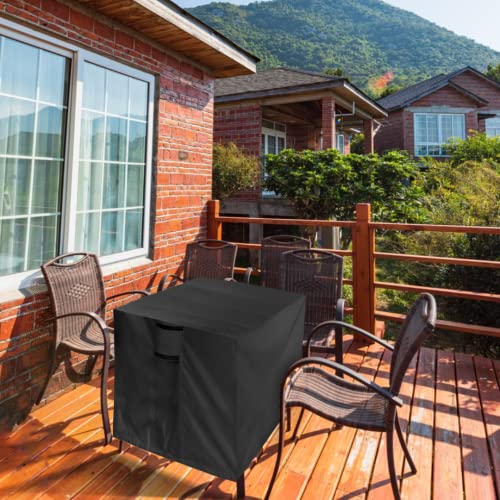 Outdoor Table Cover, 28 Inch Square Patio Table Covers, Waterproof Outside Small Table Cover Furniture Covers - 28 X 28 X 28 Inch - size: 28" L x 28" W x 28" H