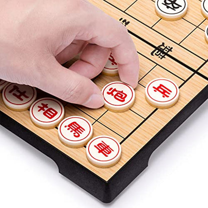Chinese Chess (Xiangqi) Magnetic Travel Set (9.5 Inches) - size: 9.5 in
