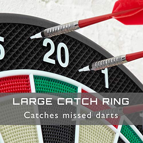 Viper 850 Electronic Soft Tip Dartboard, 15.5 in Regulation Target, 50 Games, 6 Darts Included, Black