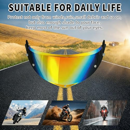 AGV K6 and K6S Visor (Rainbow Gold) - color: Rainbow Gold
