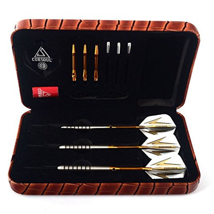 CUESOUL Tungsten Steel Tip Darts- Precise Barrels 18 19 21 24 Grams - color: 19 Grams-Luxury Case