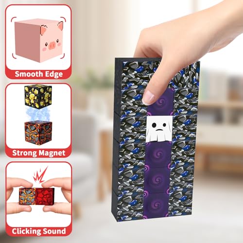 Intoypad 150PCS Magnetic Blocks for Kids, 0.8in Magnetic Building Block Toys for Boys Girls Age 3 4 5 6 7 8 9 10 Magnet Cubes Game Magnetic Tiles STEM Toys Christmas Birthday Gifts for Kids Toddlers - style: 150Pcs