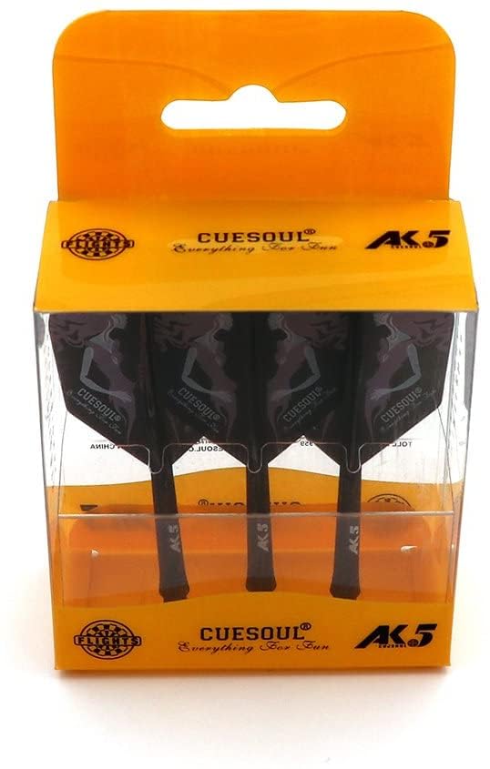 CUESOUL ROST Integrated Dart Flight and Shafts Meduim/Small/Large - color: Black Beauty, size: Size L-33mm