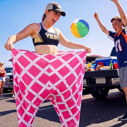 Ceenna Funny Granny Pants Game Set, Giant Pants Yard Games for Adults Players, Hilarious Team Relay Toss Race for Backyard Lawn Party Camping Family Reunion Carnival - style: Stylish