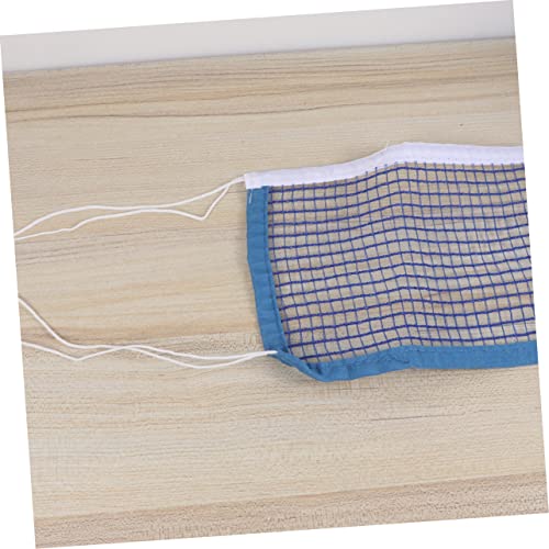 Yardwe Portable Table Tennis Net Set with Metal Clamp Posts Standard Pong Rack Accessory for Indoor and Outdoor Use Lightweight and Easy to Store Blue