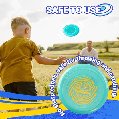 Frisbee Go 2 Pack Flying Disc, 9 Inch Lightweight Toy Set for Beginners Outdoor Beach Park Backyard Game - 70g