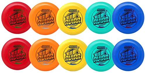 Innova DX Aviar Putt and Approach Disc Golf Putter Practice Pack of 10, Disc Golf Putter Pack (173-175g) Colors Will Vary