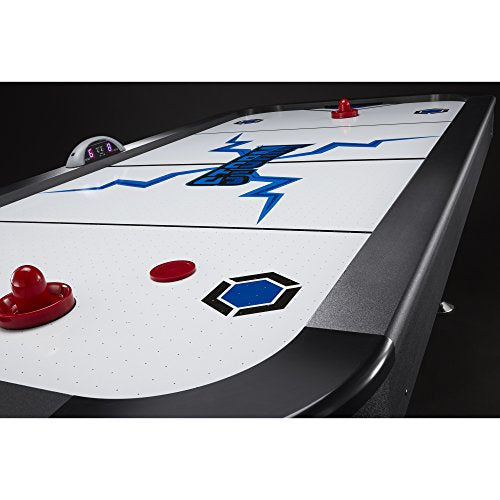 Fat Cat Storm 7 Foot Air Hockey Table for Adults with 80 CFM Motor, LED Electronic Scorer, Hockey Table with Pucks and Paddles Included