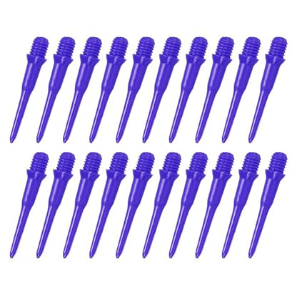 YOKIVE 100 Pcs Plastic Dart Tips, Game 2BA Thread Soft Darts Tips Replacements Dart Accessory | Indoor Outdoor Play (Blue)